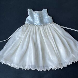 American Princess White Satin Dress